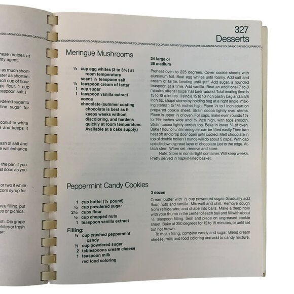 Colorado Cache Cookbook Junior League Denver 10th Anniversary Ltd Ed Spiral 1988 - Picture 12 of 12